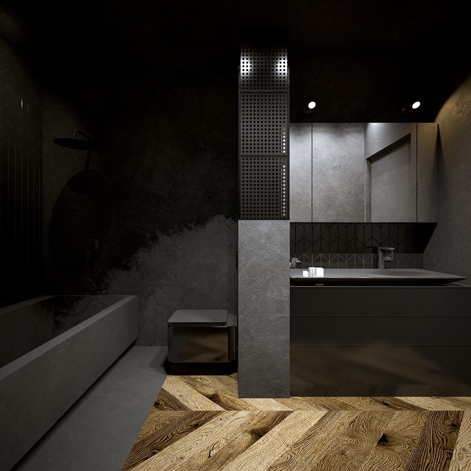 Łazienka – W czerni